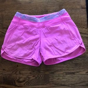 Lululemon Ivivva hot pink speed up shorts